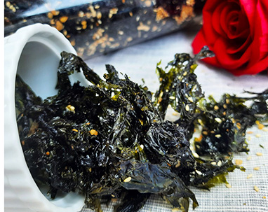 Seaweed with garlic - Addictive snack