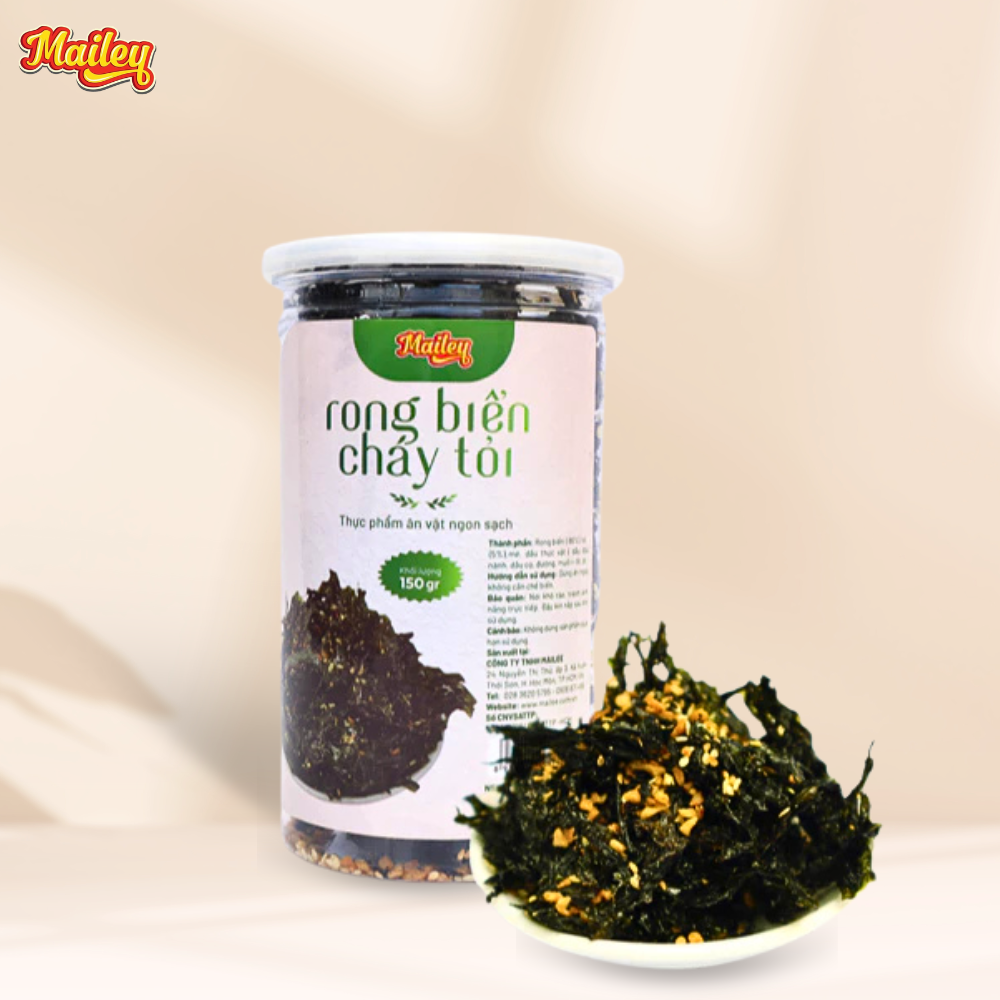 Rong biển cháy tỏi hũ 150 gr