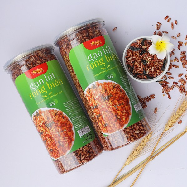 Sản phẩm gạo lứt sấy khô kết hợp với rong biển của MAILEY