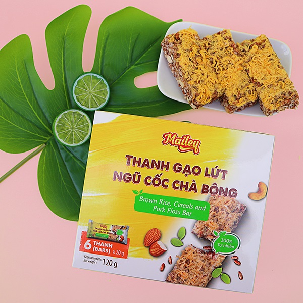 Thanh gạo lứt ngũ cốc chà bông